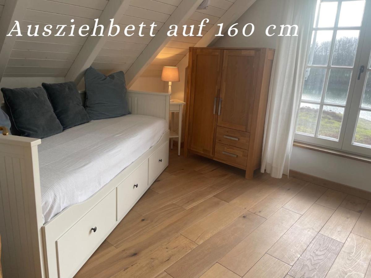 Gemuetliches Fachwerkhaus Am See Mit Kamin Warendorf Exterior photo